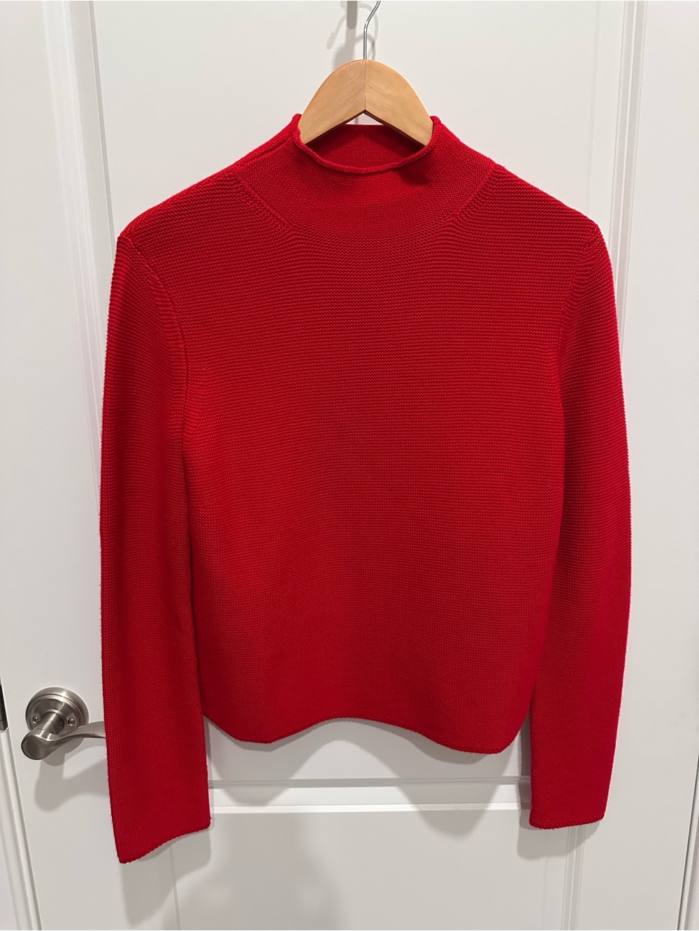 Akris Punto Women's Red Mock Neck Sweater